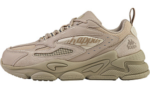 Kappa Wear-Resistant Coverage Low-Top Chunky Sneakers Unisex Moon Gray