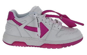 OFF WHITE Out Of Office Calf Leather 'White Purple' Women's 1 2522469
