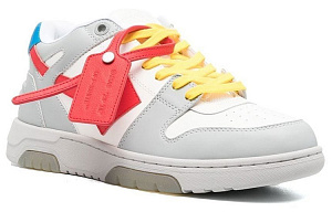 OFF WHITE Out Of Office Ooo Low Tops Grey Red Yellow 1 2522527