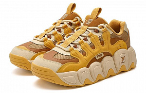 FILA Croissant Chunky Sneakers 'Yellow Brown' Women's 1 2522844