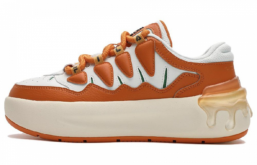 FILA CARROT 1 Carrot Shoes Cushioning, Wear Resistant Low top Skateboard Shoes Women's Orange White купить в интернет-магазине Yoocart с быстрой доставкой по России.