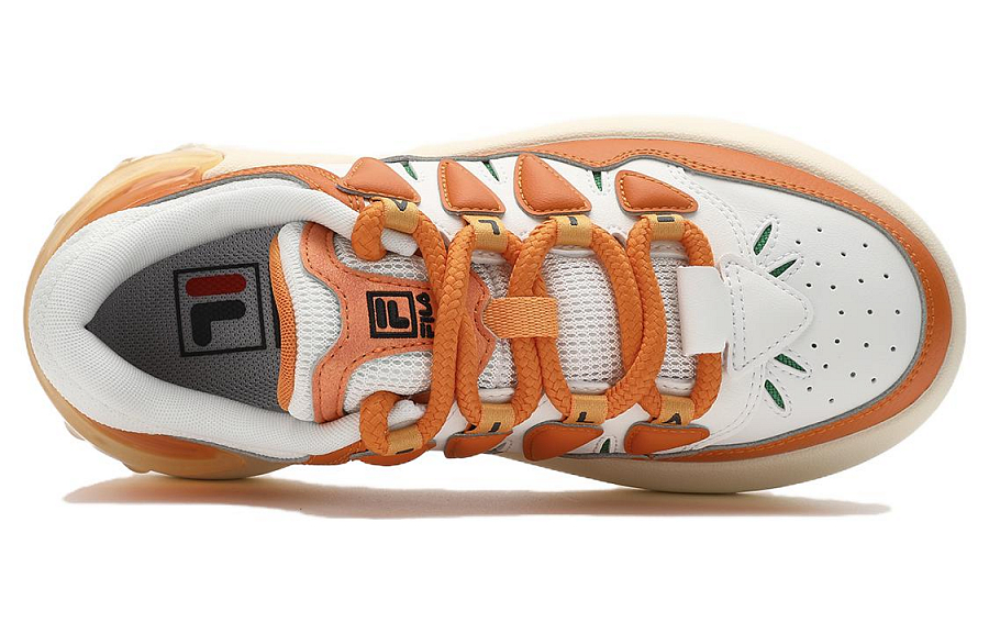 FILA CARROT 1 Carrot Shoes Cushioning, Wear Resistant Low top Skateboard Shoes Women's Orange White купить в интернет-магазине Yoocart с быстрой доставкой по России.