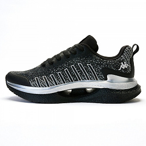Kappa Anti-Slip Wear-Resistant Breathable Lightweight Low-Top Running Shoes Unisex Black