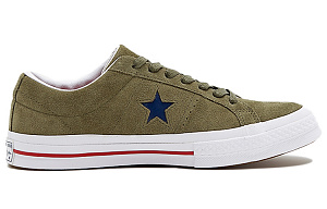 Converse One Star Non Slip Wear resistant Casual Skateboarding Shoes Unisex Green 1 2523465
