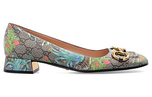 GUCCI Tiger Year Collection Casual Single Shoes Women's Ebony 1 2523569