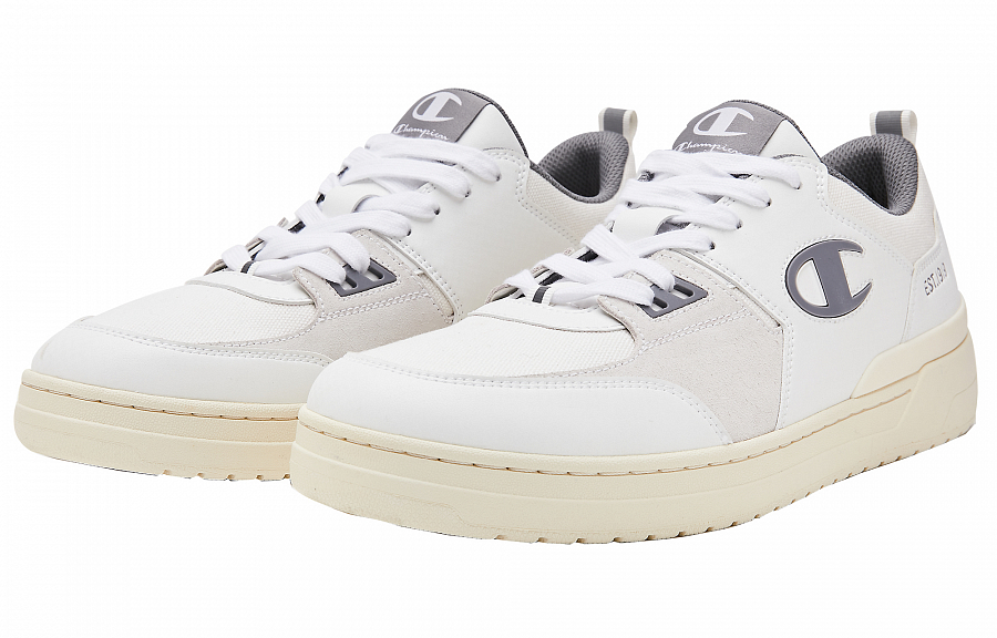 Champion Essentials Collection Dado Trainer Low Low-Top Skateboard Shoes Men's White Ice Frost Gray купить в интернет-магазине Yoocart с быстрой доставкой по России.
