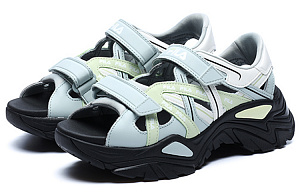 FILA Fishbone Sandal Beach Sandals Women's White Green 1 2523617
