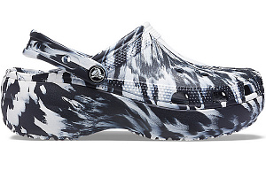 Crocs Classic Platform Marbled Clog 'Black White' Women's 1 2523647