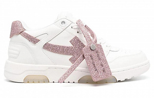 OFF WHITE Out Of Office Low Top Sneaker 'Pink White' Women's 1 2523678