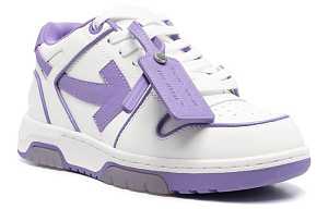 OFF WHITE Out Of Office Ooo Low Tops Outlined White Lilac Purple Women's 1 2523910