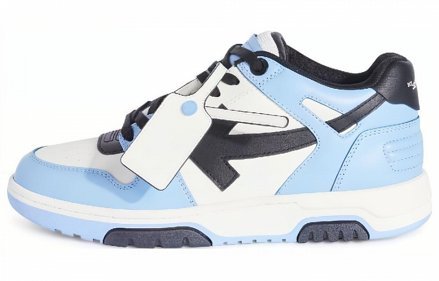 OFF WHITE Out Of Office Low Top Leather Sneaker 'Blue Black White'