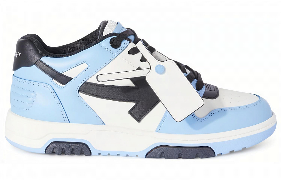 OFF WHITE Out Of Office Low Top Leather Sneaker 'Blue Black White'