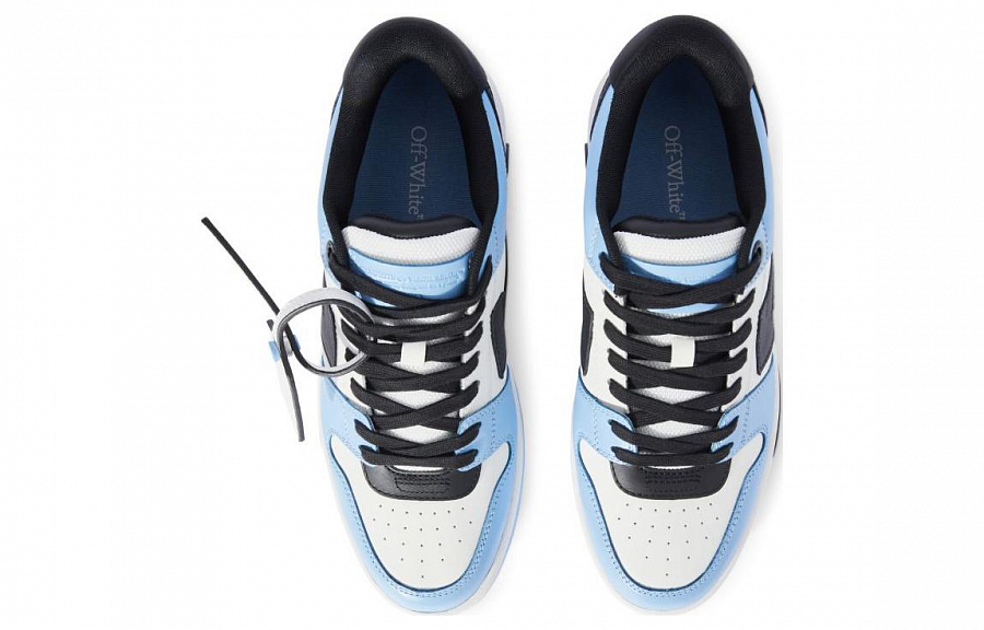 OFF WHITE Out Of Office Low Top Leather Sneaker 'Blue Black White'