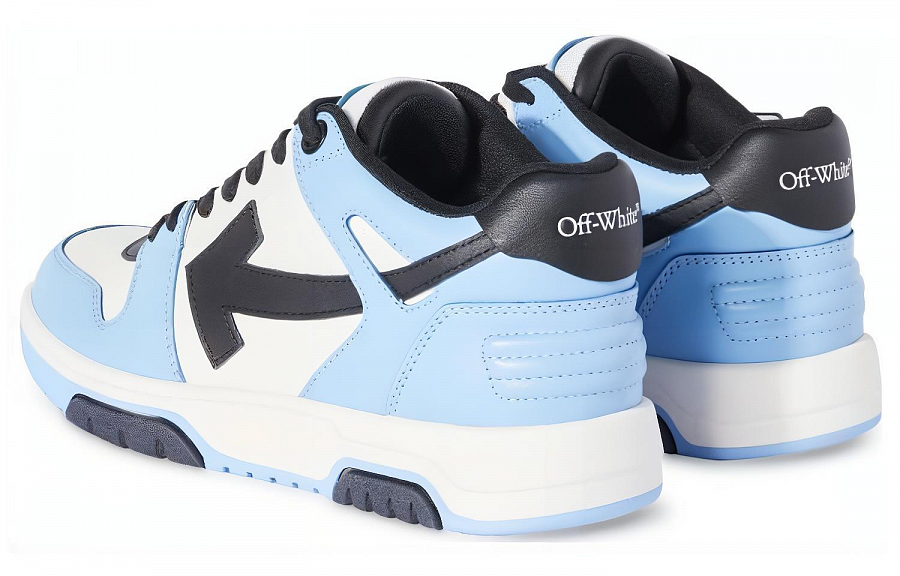 OFF WHITE Out Of Office Low Top Leather Sneaker 'Blue Black White'