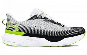 Under Armour Infinite Pro Abrasion Resistant Breathable Slip Resistant Low Top Running Shoes Men's White Black 1 2524270