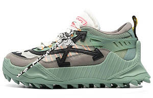 OFF WHITE Odsy 1000 Wear Resistant Running Shoes Black/Green