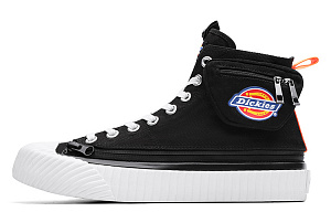 Dickies Slip Resistant, Abrasion Resistant, Lightweight High Top Canvas Shoes Men's Black