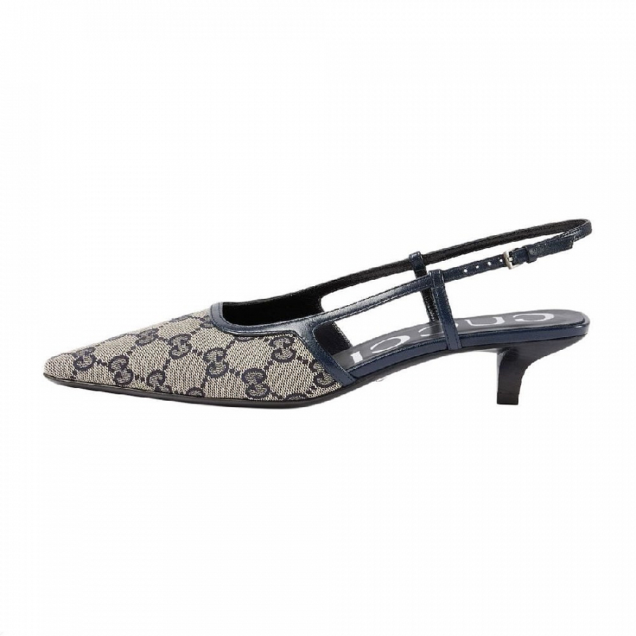 GUCCI GG Supreme Slingback Pumps