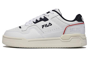 FILA Targa Low Top Skateboard Shoes Unisex White Black Korean Style