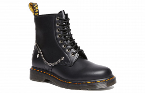 Dr. Martens 1460 Swarovski Leather Lace Up Boots 'Black' Women's 1 2525092