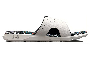 Under Armour Ignite 7 Graphic Footbed Slide 'Grey Mist Floral' Women's 1 2525192