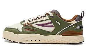 FILA SLAM Anti-Slip Wear-Resistant Low-Top Skateboard Shoes Men's White Green