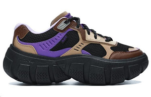 FILA BOLLA Low Top Chunky Sneakers Women's Black Purple 1 2525235