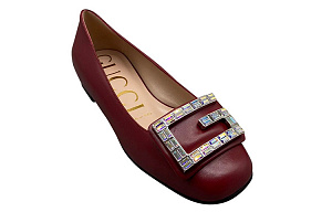 GUCCI Casual Single Shoes Women's Red 1 2526058