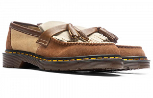 Dr. Martens Adrian Made In England Suede Tassle Loafers 'Dark Brown' 1 2526178