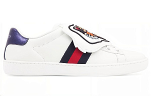 GUCCI ACE Low Top Stylish Skateboarding Shoes Women's White 1 2526203