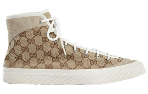 GUCCI Stylish Skateboarding Shoes Men's Beige Brown Vintage Version 1 2526330