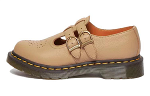 Dr.Martens Chunky Heel Mary Jane Shoes Women's Umber
