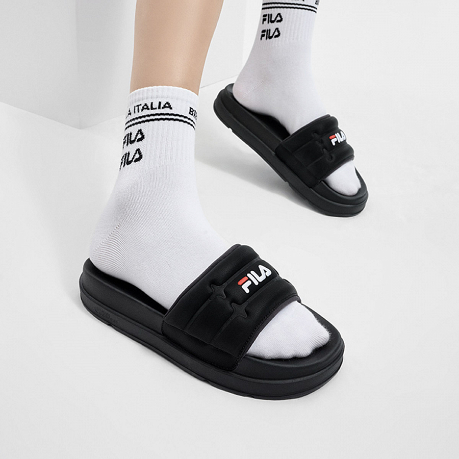 FILA DRIFTER Slide Slippers Women's Pitch Black купить в интернет-магазине Yoocart с быстрой доставкой по России.