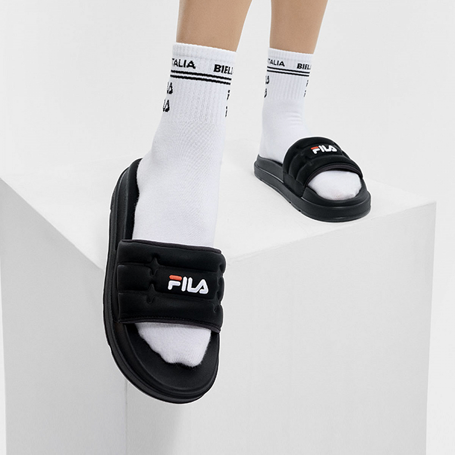 FILA DRIFTER Slide Slippers Women's Pitch Black купить в интернет-магазине Yoocart с быстрой доставкой по России.