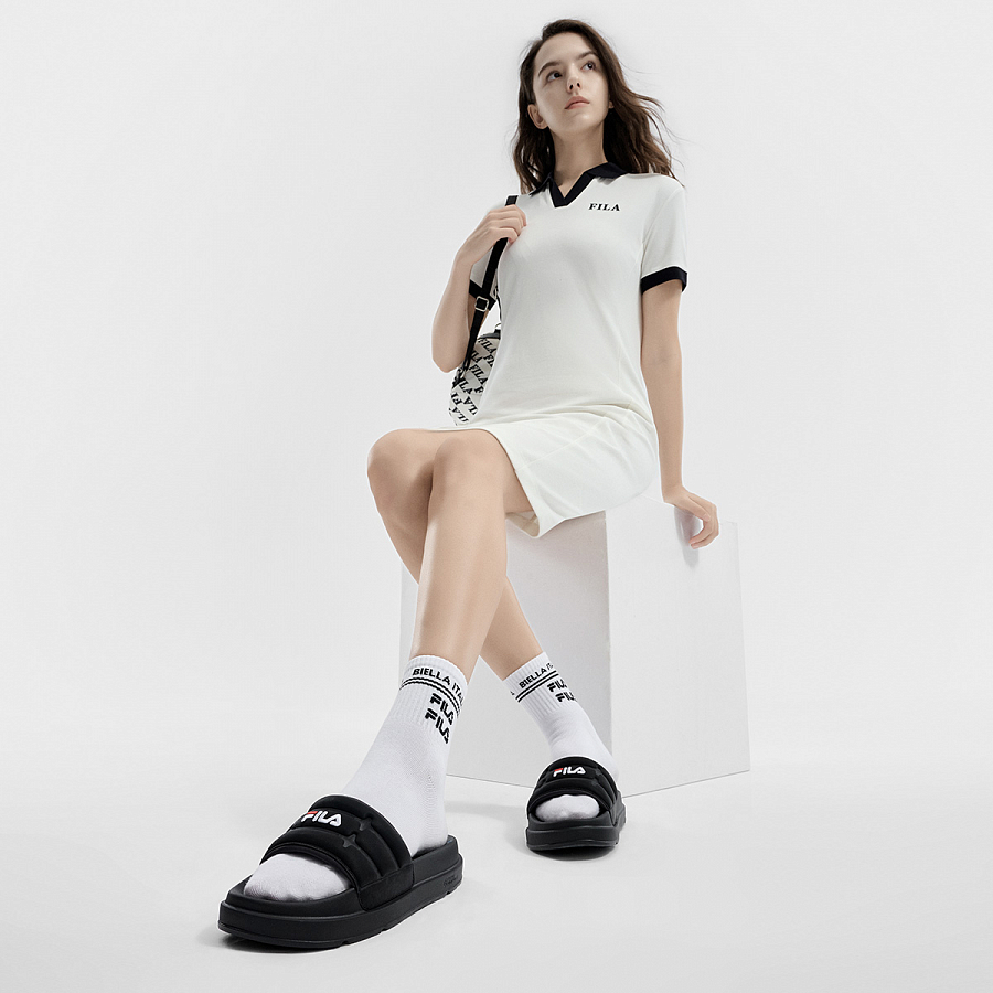 FILA DRIFTER Slide Slippers Women's Pitch Black купить в интернет-магазине Yoocart с быстрой доставкой по России.