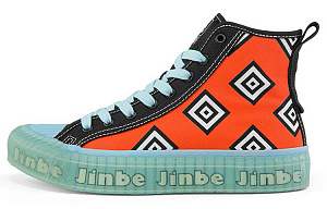 Kappa One Piece Coverage Anti-Slip And Wear-Resistant High-Top Skateboard Shoes Unisex Warm Red