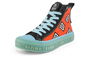 Kappa One Piece Coverage Anti-Slip And Wear-Resistant High-Top Skateboard Shoes Unisex Warm Red 1 2527145