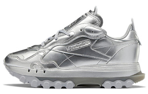 Reebok Classic Leather Cardi B Silver Metallic Women's