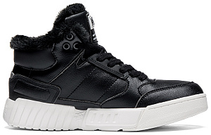 Kappa Mid-Top Skateboard Shoes Unisex Black 1 2527435