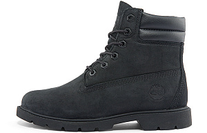 Timberland Linden Woods 6 Inch Double Collar Boots 'Black' Women's