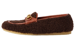 GUCCI Horsebit Loafers Men's Brown