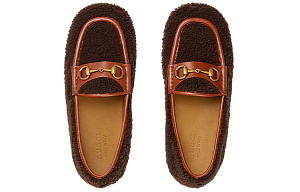 GUCCI Horsebit Loafers Men's Brown 1 2527632