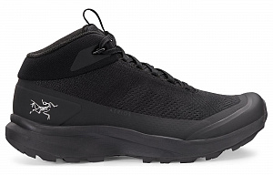 Arcteryx Aerios Abrasion Resistant Shock Absorbers Breathable Lightweight Coverage High Top Outdoor Shoes Women's Black 1 2527786