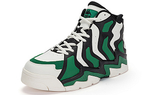 Kappa High-Top Skateboard Shoes Unisex Fir Wood Green 1 2527796