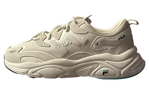 FILA Mars 1 Abrasion Resistant Low Top Chunky Sneakers Women's Milk White