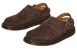 Dr. Martens Isham Desert Oasis Suede Mule 'Dark Brown' 1 2528193