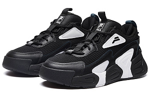 FILA Swarm Low Swirl Sneakers 'Black And White' Women's 1 2528349