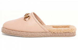 GUCCI Horsebit Closed Toe Slippers Women's