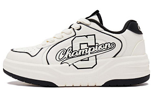 Champion Varsity 1 Team Shoes Low-Top Skateboard Shoes Men's Beige White Black
