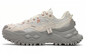 FILA FUSION BIANCO Hard Candy Cushioning Abrasion Resistant Breathable Low Top Chunky Sneakers Women's Milk White